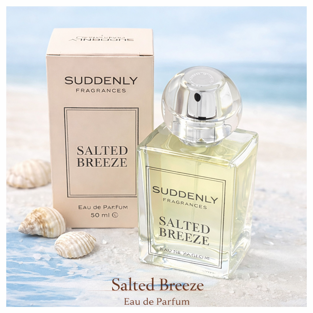 Suddenly Fragrances Salted Breeze Eau de Parfum for Women Natural Spray 50ml
