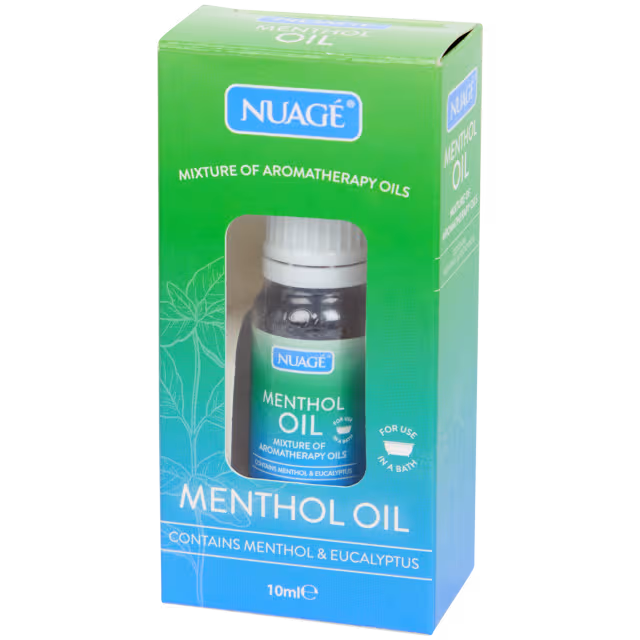 Nuage Aromatherapy Öl Menthol & Eukalyptus – 10 ml – Verdampfungsöl für Duftlampen & Aromatherapie