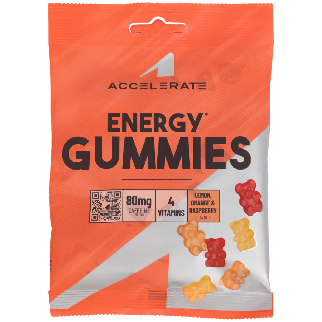 Accelerate Sport Gummibärchen – 100g * 2 stuck | Wenig Fett, Protein- oder Energie-Variante | Gesunde Fruchtgummis für Fitness & Snack