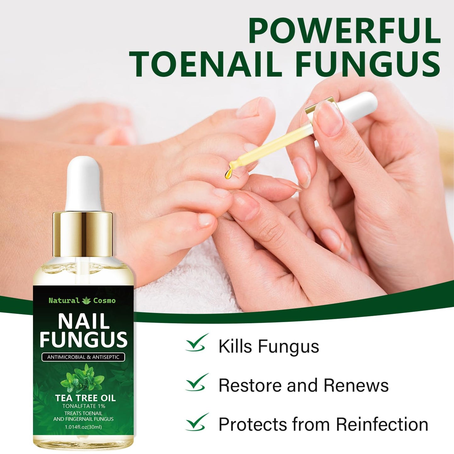 Nagelpflegeöl – Teebaumöl | Anti-Pilz-Nagelreparaturöl 15 ml