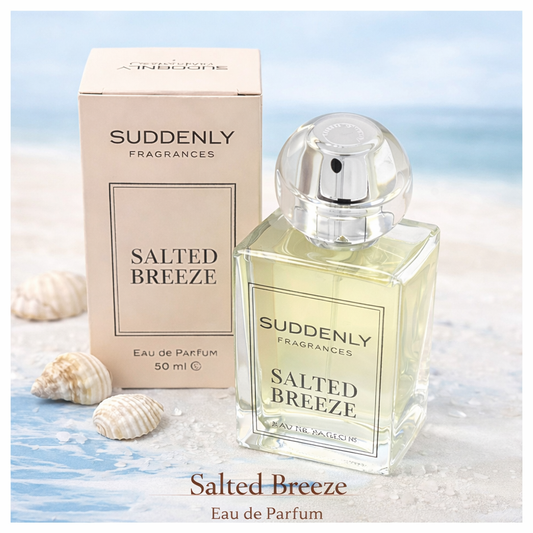 Suddenly Fragrances Salted Breeze Eau de Parfum für Damen, natürliches Spray, 50 ml