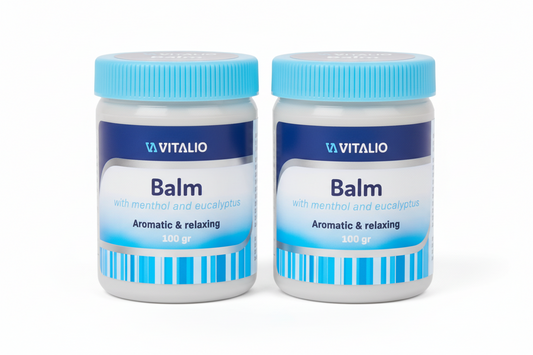 Vitalio Balsam Menthol & Eukalyptus – 2 packs – Aromatisch und Entspannend