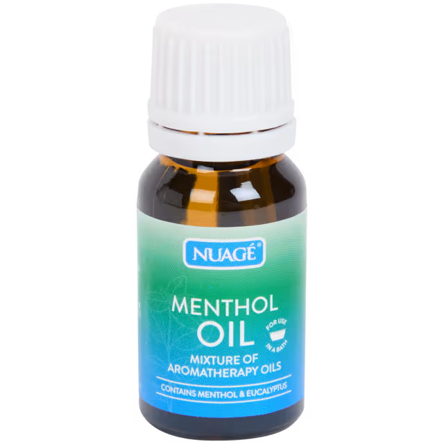 Nuage Aromatherapy Öl Menthol & Eukalyptus – 10 ml – Verdampfungsöl für Duftlampen & Aromatherapie