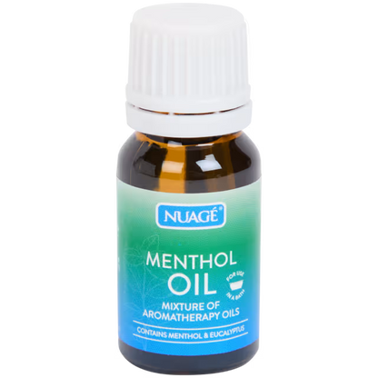 Nuage Aromatherapy Öl Menthol & Eukalyptus – 10 ml – Verdampfungsöl für Duftlampen & Aromatherapie