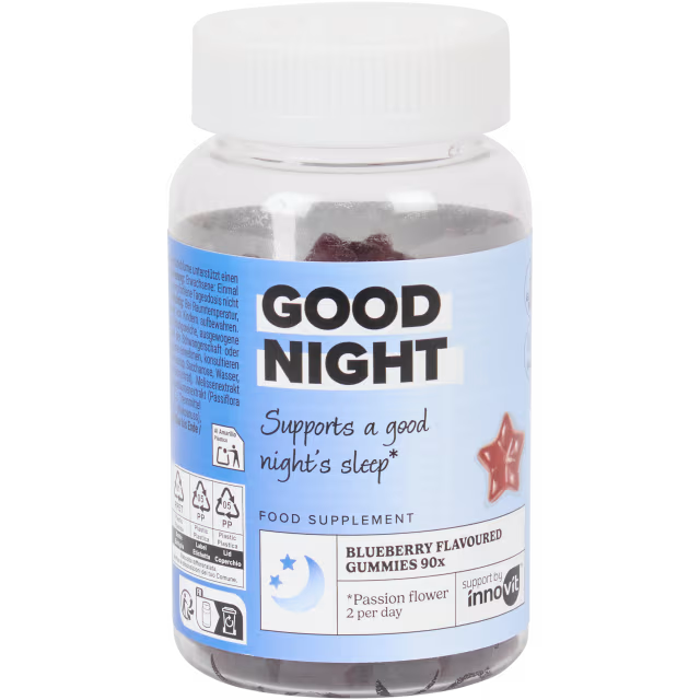 Innovit Good Night Gummies – 2 packs – Wildberry-Geschmack, Vegan & Glutenfrei – Für erholsamen Schlaf