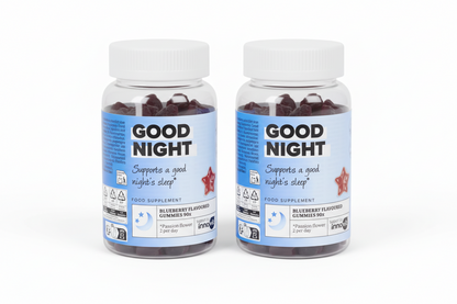 Innovit Good Night Gummies – 2 packs – Wildberry-Geschmack, Vegan & Glutenfrei – Für erholsamen Schlaf