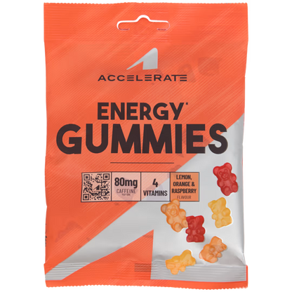Accelerate Sport Gummibärchen – 100g * 2 stuck | Wenig Fett, Protein- oder Energie-Variante | Gesunde Fruchtgummis für Fitness & Snack