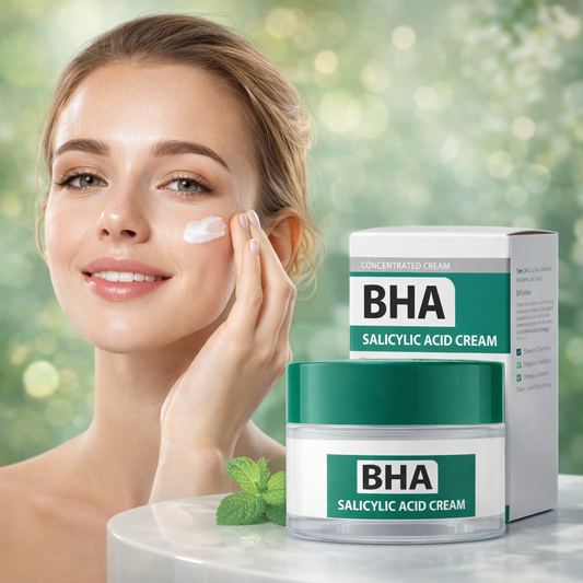 Naturkosmo BHA Salicylsäure Creme mit Ceramiden & hydrolysiertem Kollagen – Klärende Pflege für unreine Haut, 30 g