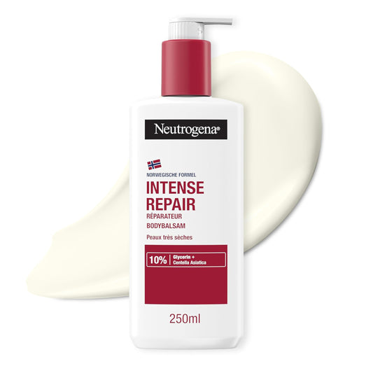 Neutrogena Norwegian Formula Intense Repair Repairing CICA Body Balm 250 ml Body Lotion for Instant Relief and More Moisture for Very Dry, Rough Skin