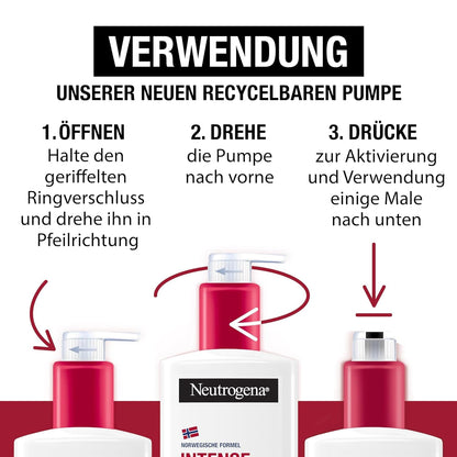 Neutrogena Norwegian Formula Intense Repair Repairing CICA Body Balm 250 ml Body Lotion for Instant Relief and More Moisture for Very Dry, Rough Skin