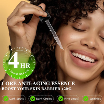 Vitamin C Serum Face 60 ml - 20% Vitamin C Serum High Dose with Vitamin E & Hyaluronic Acid | Anti-Ageing & Skin Renewal | Skin Whitening & Moisturising Serum Vitamin C for Face | Fragrance-Free