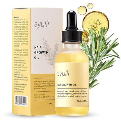 Rosemary Oil Hair 50ml, Hair Growth Oil, Nourishing Hair Serum, Strengthening Hair Serum, Scalp and Hair Strengthening Oil for Women and Men, for Stronger & Thicker Hair