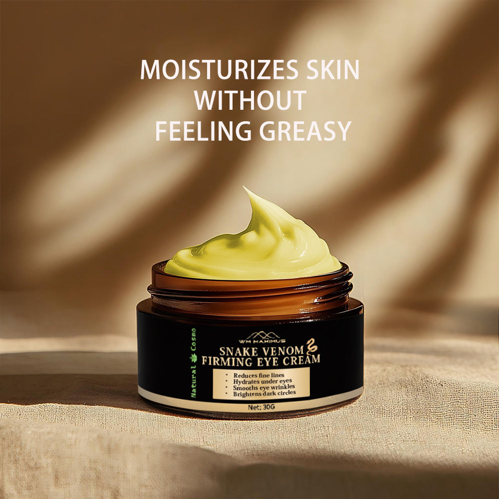 Naturkosmo Straffende Augencreme mit Schlangengift-Komplex – Gegen Augenringe & Tränensäcke, Lifting-Effekt, 30 g