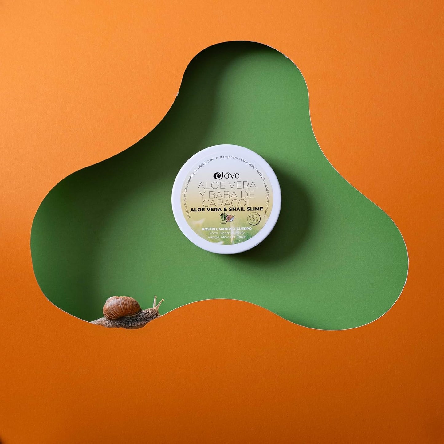 Ejove Snail Slime and Aloe Vera Care Nourishing Cream for Face, Hands and Body 50 ml,