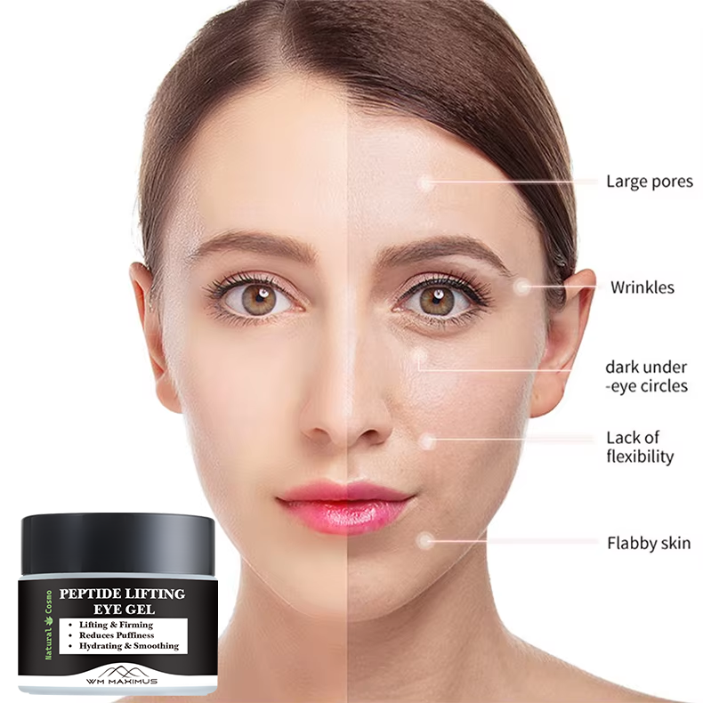 Naturkosmo Peptide Lifting Augen-Gel – Straffende Augenpflege gegen Schwellungen & feine Linien, 30 g