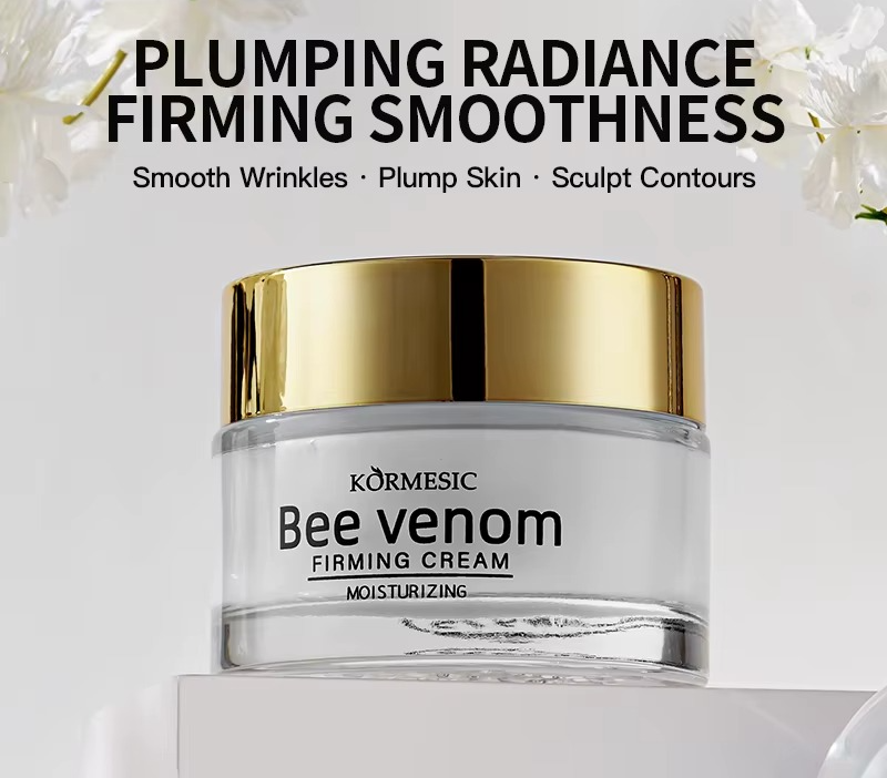 Naturkosmo Straffende Gesichtscreme mit Bienengift, hydrolysiertem Kollagen & Ceramide NP – Intensive Pflege für festere Haut, 50 ml