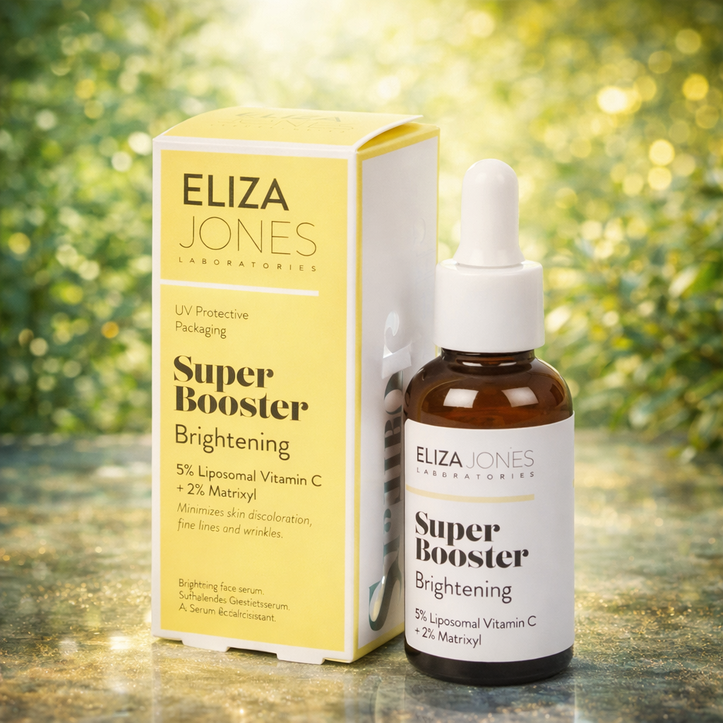 Eliza Jones Super Booster Brightening Serum – Vitamin-C-Serum mit Matrixyl, 30 ml