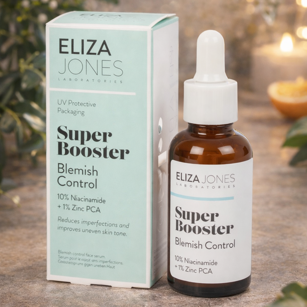 Eliza Jones Super Booster Blemish Control Serum – Niacinamid mit Zinc PCA, 30 ml