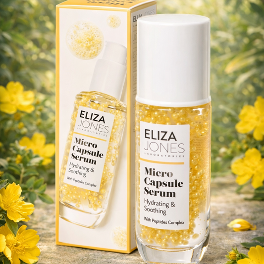 Eliza Jones Micro-Kapsel Serum – Feuchtigkeitsspendendes & beruhigendes Gesichtsserum mit Peptid-Komplex