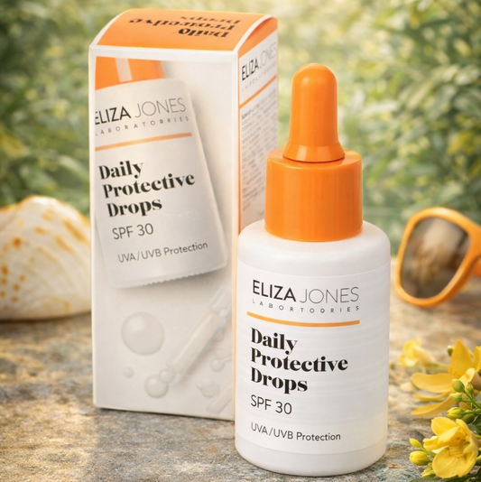 Eliza Jones Daily Protective Drops SPF 30 – UVA- und UVB-Schutz-Gesichtsserum 30 ml