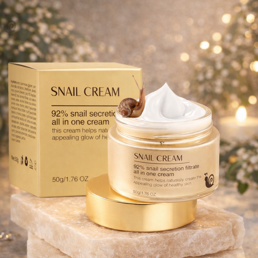 Naturkosmo Snail Cream with Hyaluronic Acid & Salicylic Acid – Moisturising Anti-Aging Care, 50 ml