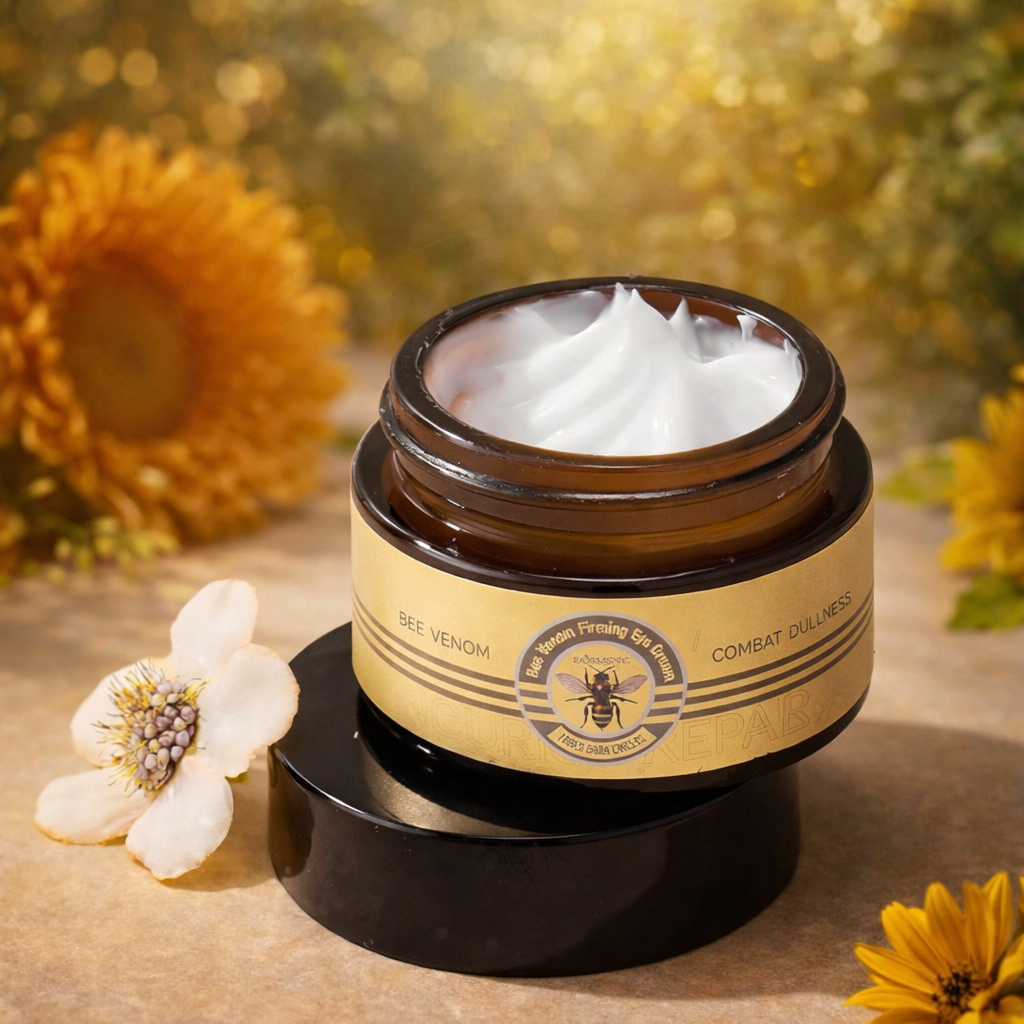 Naturkosmo Bee Venom Firming Eye Cream with Collagen & Niacinamide – Against Dark Circles & Puffiness, 30 g