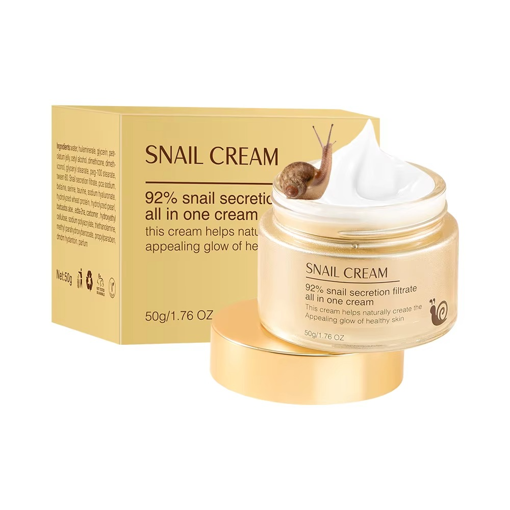 Naturkosmo Snail Cream with Hyaluronic Acid & Salicylic Acid – Moisturising Anti-Aging Care, 50 ml